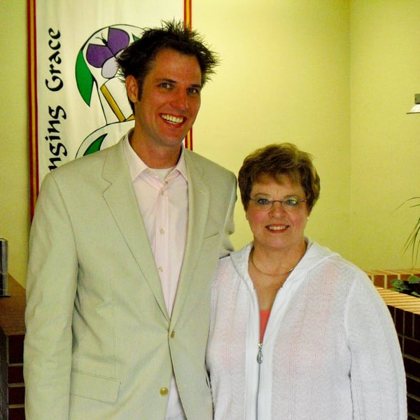 COO Tim Cynova and his mom