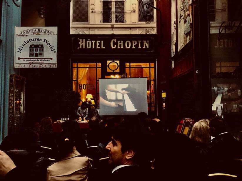 At Intertwining Arts’ film release at the Hotel Chopin in Paris