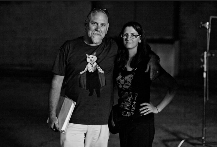 Stacy Goldate and Craig A. Colton in B&W