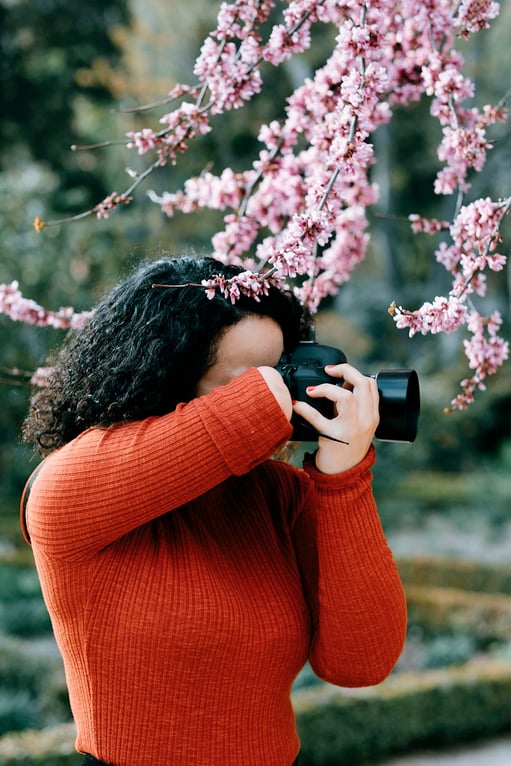 professional photographer with disability working on a shoot