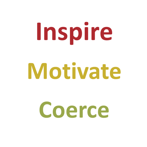 Insprire Motivate Coerce