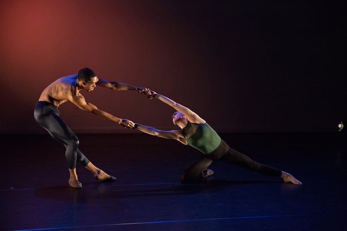 A dance performance by 2 members of NACHMO