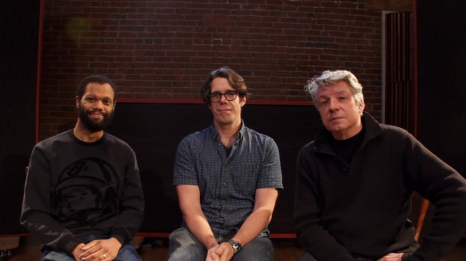 left to right: David, Brendan, and Jim, creators of the “Singing Nina” cultural festival and conference