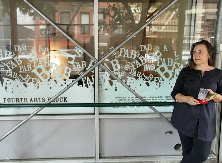 Ryan standing in front of FAB storefront