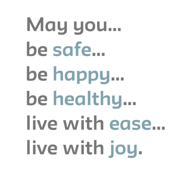 Whole3“May you be safe, be happy, be healthy, live with ease, live with joy"