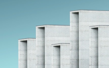 Image of gray concrete monoliths
